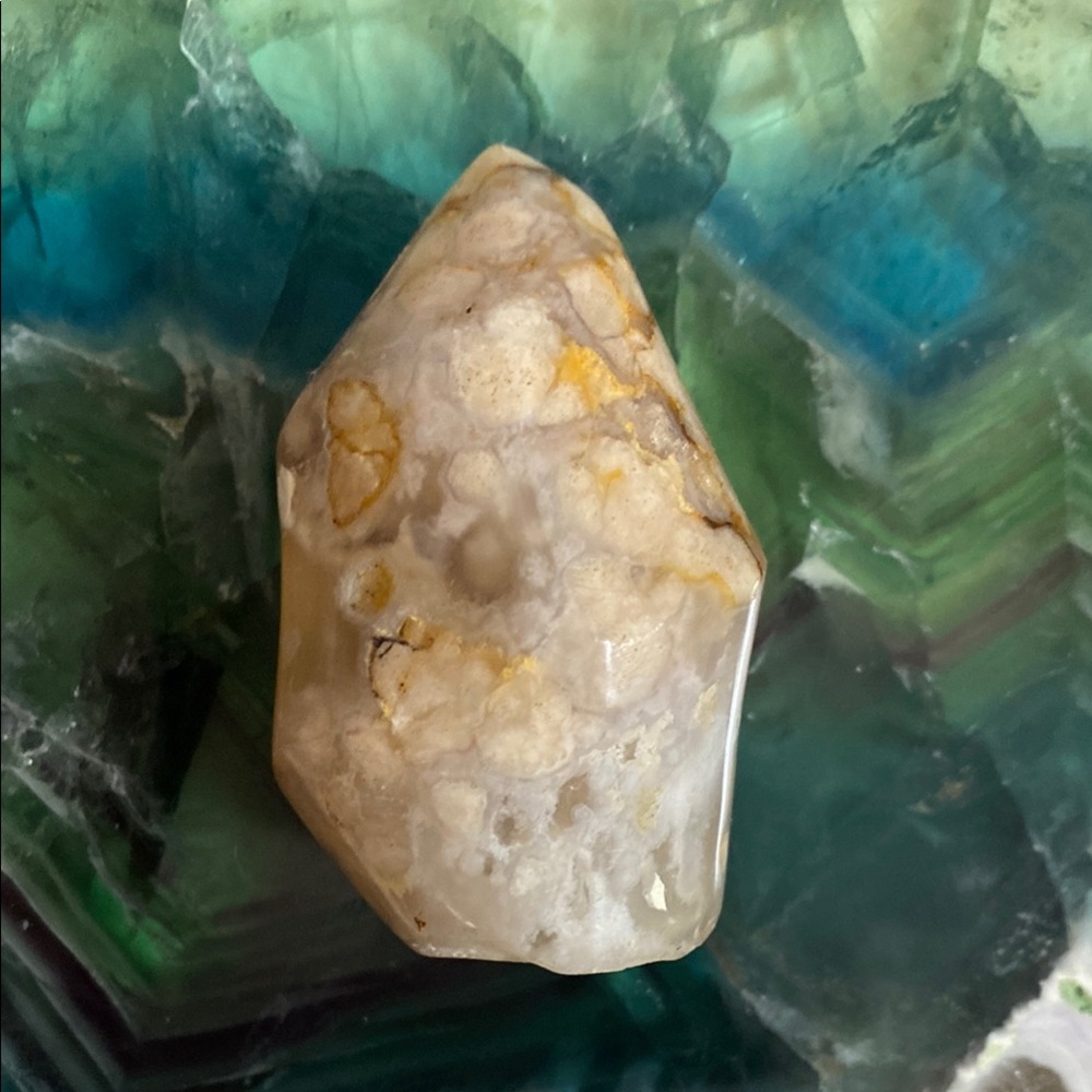 Flower Agate Flame Stone